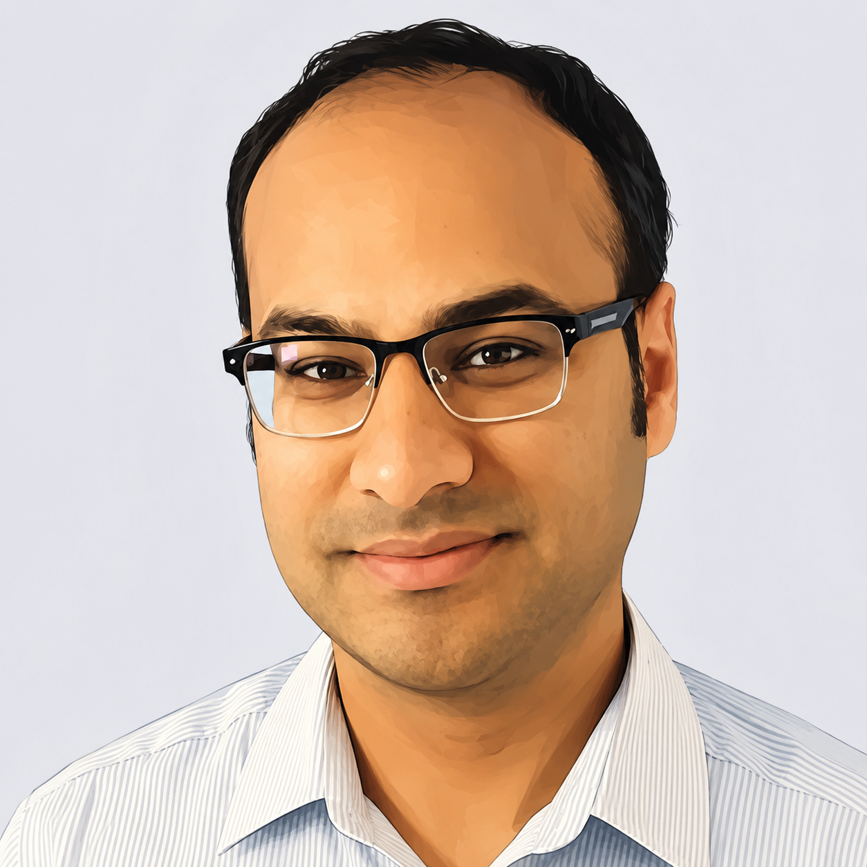Stylised portrait of Anish Jindal